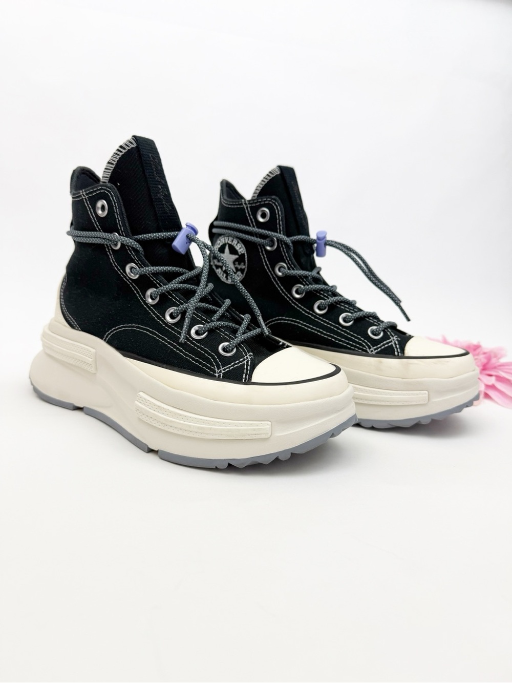 Converse All Star Run Star Legacy Cx High Top Platform Sneaker Black/Ultraviolet